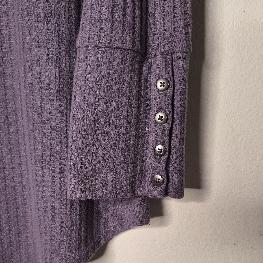 Chaser Lavender Ribbed Scoop Neck Top - Picture 2 of 6